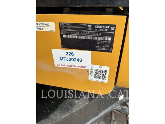 Caterpillar 326, 1290 hours, S/N: MFJ20243, 2022 - Image 6