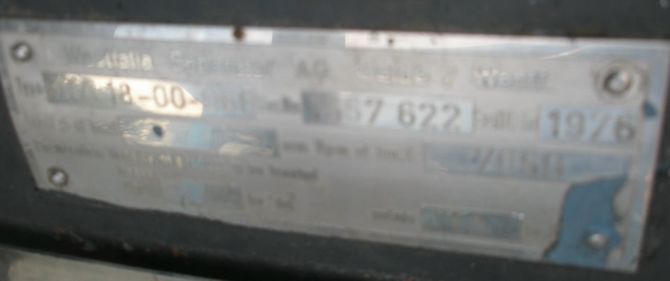 Westfalia #OTA-18-066, centrifuge, disc, separator - Image 4