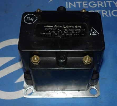 600 V, 480 Pri. 120 Sec., 4:1, Abbot Magnetic Corp, Potential Transformer, 50-400 Hz - Image 1