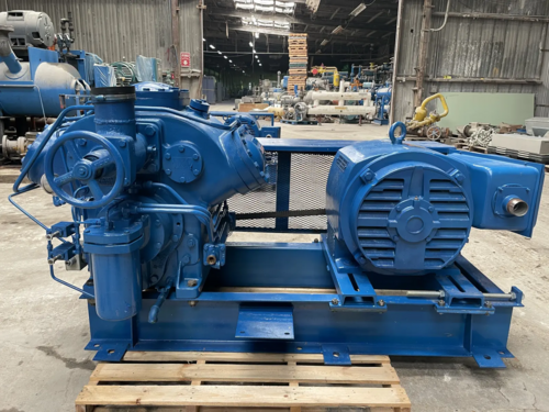 100 HP Vilter #456XLB, 6 cyl. reciprocating compressor, 230/460 V., R-717, belt driven - Image 2