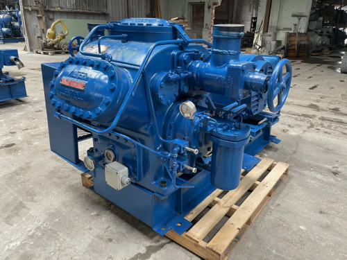 100 HP Vilter #456XLB, 6 cyl. reciprocating compressor, 230/460 V., R-717, belt driven - Image 3