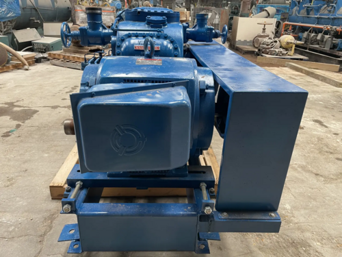 100 HP Vilter #456XLB, 6 cyl. reciprocating compressor, 230/460 V., R-717, belt driven - Image 4