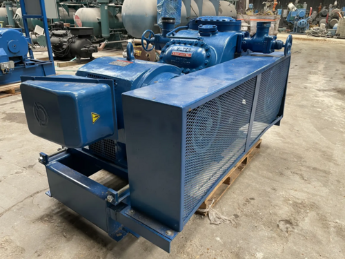 100 HP Vilter #456XLB, 6 cyl. reciprocating compressor, 230/460 V., R-717, belt driven - Image 5