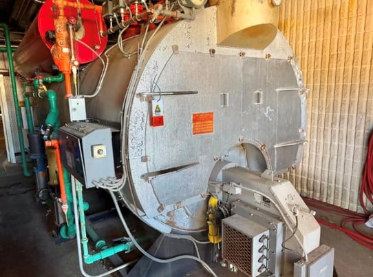 200 HP Williams & Davis #200-777-Tejas, steam boiler set, 150 psi, Gordon Piatt natural gas burner - Image 3