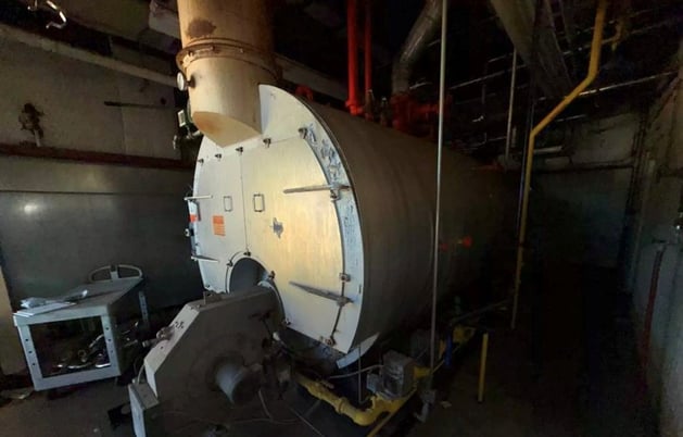 200 HP Williams & Davis #200-777-Tejas, steam boiler set, 150 psi, Gordon Piatt natural gas burner - Image 7