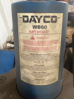 Brake Line Hose Crimper and Inventory BrakeQuip, Dayton #WB60 - Image 1