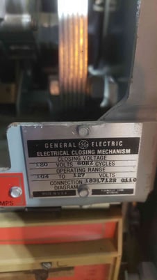 1600 Amp. GE #AKR-4B-50, Low Voltage Power Circuit Breaker, 635 Volts, 3p, - Image 4