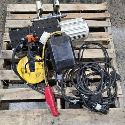 1 Ton, Coffing #JLCET2016-3-10, Rail-Mounted Chain Hoist, 10' lift height - Image 1