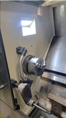 Hyundai Wia #HD-2200, CNC Lathe, 21.7" swing, 15" diameter x 22" L max, 4000 RPM, 25 HP, 12 tool, 8" chuck - Image 3