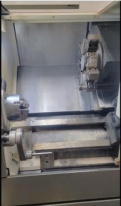 Hyundai Wia #HD-2200, CNC Lathe, 21.7" swing, 15" diameter x 22" L max, 4000 RPM, 25 HP, 12 tool, 8" chuck - Image 4