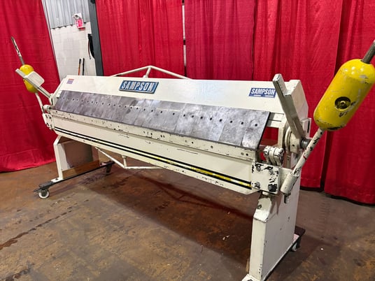 16 gauge x 8' Sampson #LD-816U, box & pan brake, 2.25" beam, 1" beam adj. - Image 2