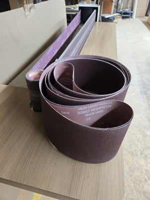 6" x 158" PMC #152, edge sander, new sanding belt - Image 8