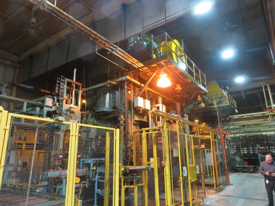 2500 Ton, Clearing #TS2-2500-144x60, straight side double crank press, 20" stroke, 52" Shut Height, 12" adj. - Image 6