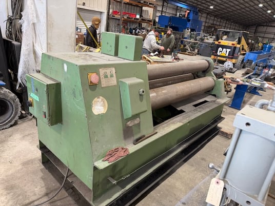 1/4" x 6' Roundo, Hydraulic Pyramid Plate Roll, hydraulic drop end, dial read outs - Image 4