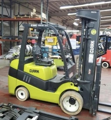 6000 lb. Clark #C30C, Forklift, 95" lift height, 8280 hours, 2017 - Image 2