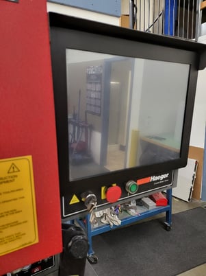 8 Ton, Haeger #WT-3L-R, hardware insertion press, 8" stroke, 24" throat, autofeed system, TIS tool holder - Image 2