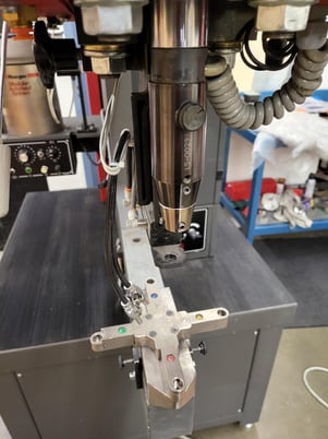 8 Ton, Haeger #WT-3L-R, hardware insertion press, 8" stroke, 24" throat, autofeed system, TIS tool holder - Image 3