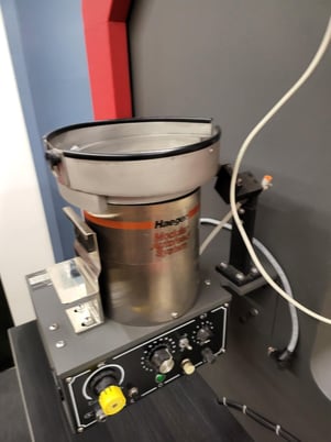 8 Ton, Haeger #WT-3L-R, hardware insertion press, 8" stroke, 24" throat, autofeed system, TIS tool holder - Image 5