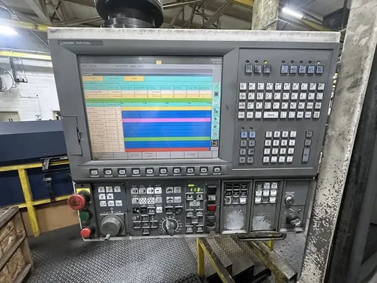 32" Okuma #V80R, vertical turret lathe, 39.37" sw, OSP-P200L, 2008 - Image 3