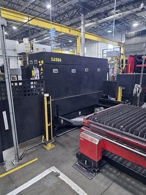 Amada #LCG3015AJ, fiber laser, 5' x10'tbl., 2000 watts, 120" X, 60" Y, 3.93" Z, AMNC 3i, dust collector - Image 4