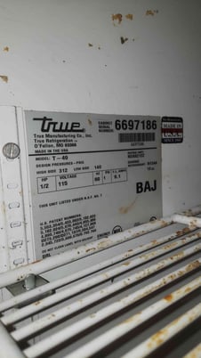 True #T-49, Dual Door Refrigerator, 115 VAC, 1PH, Stainless Steel, R134A, 0.5 HP - Image 4