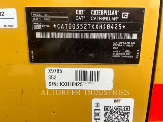 Caterpillar 352-08FG, 2593 hours, S/N: KXH10425, 2023 - Image 6
