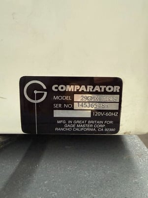 14" Gage Master #29GMX-Plus, optical comparator, 14.5" x 4" table, 120 V., 1-phase - Image 2