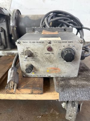 Shop Made, 16" x 16" welding rotary turn table, 120 V., 1-phase - Image 6