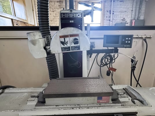 6" x 18" Harig #618, Hydraulic Surface Grinder, 8" diameter x 1.25" width x 1.25" hole Grinding Wheel, 20" X - Image 2