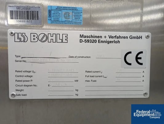 LB Bohle #LM40, Lab Blender, Stainless Steel, 2003 - Image 2