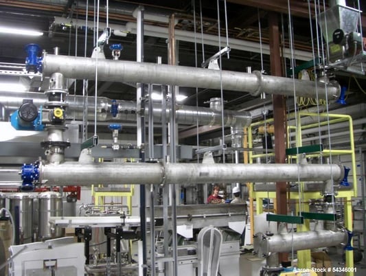 Modular Multistage Continuous Processor Debranner, 8" diameter, 5-Stage, 304 Stainless Steel, Pilot Plant - Image 2