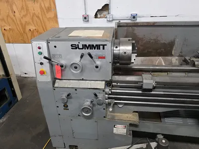 18"/26" x 80" Summit #18-3X80, Gap Bed Lathe, 9.5" swing over cross slide, 10 HP, 2000 RPM, 3" bore, C/R - Image 2