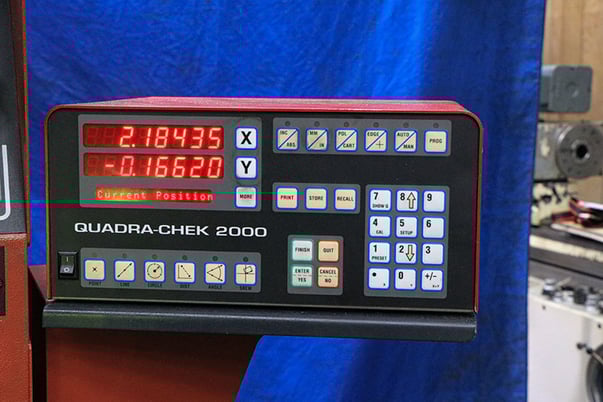 14" Starrett #HB350, horizontal bench optical comparator, 10x lens, 8" horizontal travel, 4" vertical travel - Image 4
