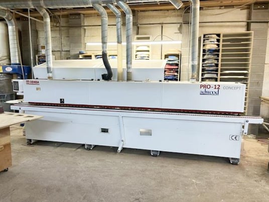 Cehisa #Pro-12-Concept, edgebander w/ pre-mill & corner rounding, PLC Microprocessor Control, 2017 - Image 2