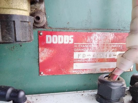 Dodds #FD-42, heavy duty french type dovetail machine, 48" front width, 1992 - Image 8