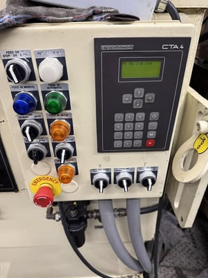 26" x .09" Minster #MEF4-26S, servo coil feed line, feeder, threading table, 7-roll straightener, uncoiler - Image 8