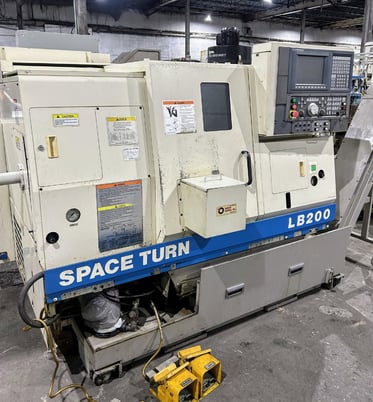 Okuma #LB-200C, turning center w/ bar feed, OSP-U100L Control, 2001 - Image 8