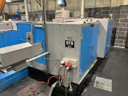 0.31" x 3.94" Nakashimada #NP-80, 2-Die 3-Blow Cold Header, 3.35" transfer length, 50-150 pieces/min., 20 HP - Image 1