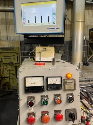 0.31" x 3.94" Nakashimada #NP-80, 2-Die 3-Blow Cold Header, 3.35" transfer length, 50-150 pieces/min., 20 HP - Image 3