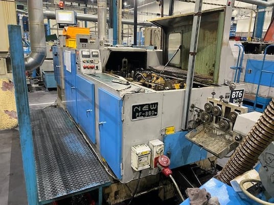 0.31" Nakashimada #PF-860, 2-Die 3-Blow Cold Header, 50-120 pieces/min., 15 HP, 2-plane wire straightener - Image 2