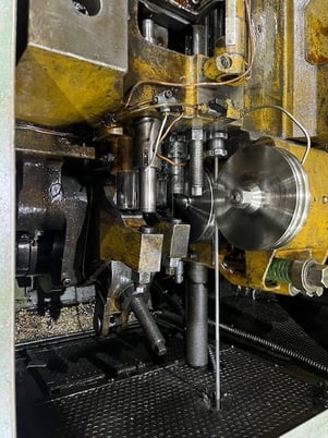 0.31" Nakashimada #PF-860, 2-Die 3-Blow Cold Header, 50-120 pieces/min., 15 HP, single plane wire - Image 7