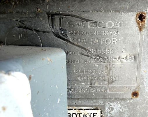 48" SWECO #XS48S88, Stainless Steel Vibratory Screener, 2.5 HP, 1160 RPM, (3 available) - Image 2