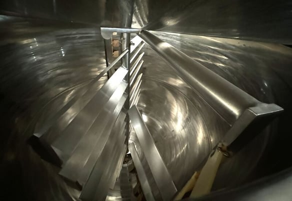 1000 gallon Lee #1000D9MS, Double Motion Jacketed Mix Kettle w/ Scrape Agitation, Stainless Steel, 6' - Image 5