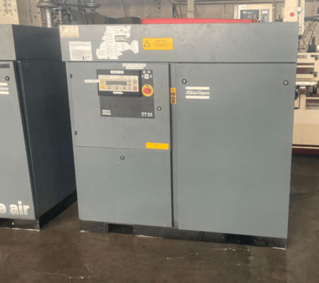 125 psig, Atlas Copco #ZT-22, Rotary Air Compressor, 32 HP, 3500 RPM, 1999 - Image 1