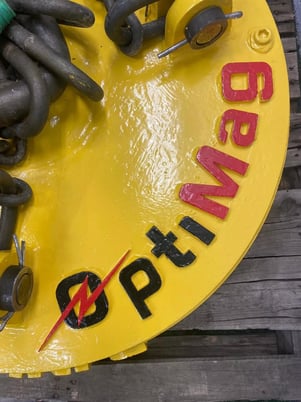 34" Winkle #34ELDSA, Circular Lifting Magnet w/ Chain, 230 Volts - Image 4