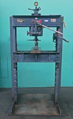 50 Ton Dake #50H, Hydraulic H-Frame Shop Press, 32-3/4" between housing, 4" ram travel, 7" stroke - Image 1
