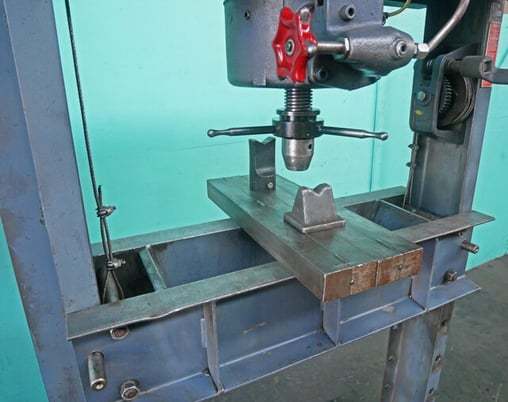 50 Ton Dake #50H, Hydraulic H-Frame Shop Press, 32-3/4" between housing, 4" ram travel, 7" stroke - Image 5