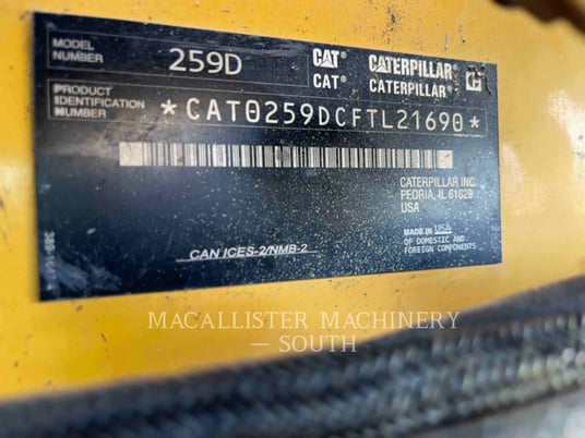 Caterpillar 259D, 2352 hours, S/N: FTL21690, 2019 - Image 6