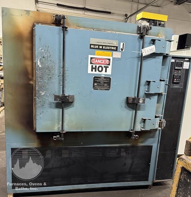 48" width x 36" H x 24" L Blue M #CW-9980F, single door solvent rated cabinet oven, electric, 1300&deg;F - Image 1