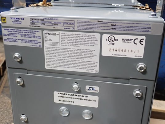 100 Amps, Square D #CF2310GETBMB, Busway, 3 Phase, 3-Wire, 600 VAC - Image 5